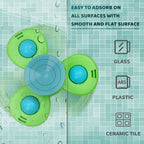 3pcs Suction Cup Spinner Toy for Baby 12-18 Months Baby Travel Fidget Sensory Toys for Toddlers 1-3 Bath Toys for 2 Year Old First Birthday Gifts for 1 Year Old Boys Girls