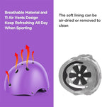 DaCool Kids Bike Helmet Set Skateboard Knee Pads - Kids Helmet Elbow Pads Wrist Guards Adjustable for 3~10yrs Girl Boy Kids Protective Gear Set for Sport Cycling Bike Roller Skating Scooter