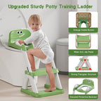 Potty Training Seat, Toddler Toilet Seat for Kids Boys Girls, 2 in 1 Potty Training Toilet for Kids, Splash Guard Anti-Slip Pad Step Stool, Adjust High Potty Chair for Toddler Kid Boys Girls