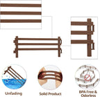 Toymany 24PCS Plastic Corral Fencing Playset Accessories for Farm Animals Figurines, Cake Toppers - Educational Gift for Kids and Toddlers