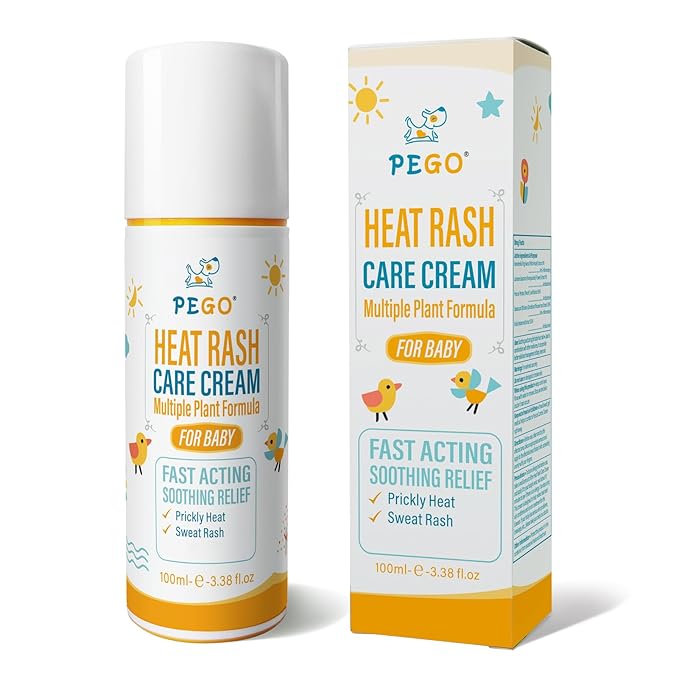 Heat Rash Care Cream for Babies | Prevents Prickly Heat, Sweat Rashes, Eczema & Skin Inflammation | Alleviating Discomfort for Babies Skin | 100ml/3.38oz (100ml/1Pack)