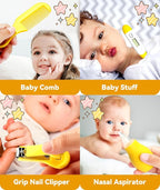 Baby Healthcare and Grooming Kit, Portable Baby Safety Care Set, Baby Essentials kit for Newborn(Yellow 20 in 1)