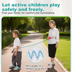 Toddler Leash for Hands-Free Safety Walking, Leash for Kids with Key Lock, Safety Walking Harness for Toddlers, Adjustable Child Leash for Boys and Girls to Outdoor Travel (Blue)