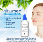 Sinus Rinse, 30PK Nasal Rinse Packets with NAC and Saline, Squeeze Bottle, Alternative to Neti Pot, Helps with Allergy, Congestion, Cold Symptoms