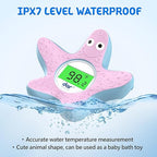Baby Bath Thermometer, Digital Water Temperature Thermometers with 3 Color Backlit and Temperature Warning, Safety Bath Tube Thermometer Floating Toy for Infant, Toddler
