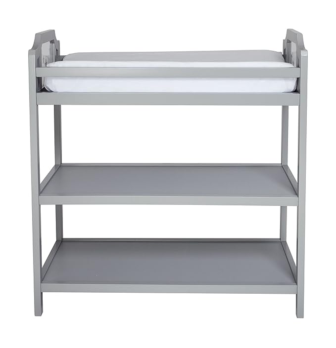 Suite Bebe Celeste Changing Table Safety Rail Included, Light Grey