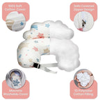 PILLANI Nursing Pillow for Breastfeeding & Bottle Feeding, Original Breast Feeding Pillow for Mom & Baby, Removable Cotton Cover, Adjustable Waist Strap, Baby Girl Boy Essentials Must Haves