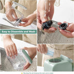 Baby Food Maker, 5 in 1 Baby Food Processor with Steaming Basket, Auto Cooking & Grinding, Touch Screen Control, Baby Steamer and Blender, Baby Food Puree Maker Warmer Mills Machine (Green)