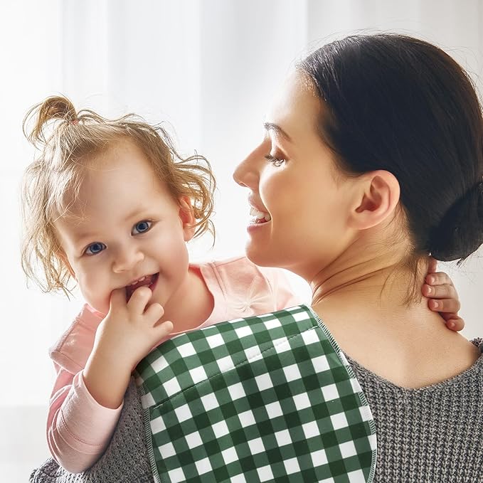 5 Pack Mallard Duck Pattern Baby Burp Cloths Soft Absorbent Burping Rags for Newborns 19"x9" Spit up Cloths for Boy Girl Newborn Baby Shower Registry Gifts Set Nursery Decor