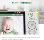 LeapFrog LF915-2HD Baby Monitor, 2 Cameras, 5” 720p Screen, 360° Pan-Tilt-Zoom, Color Night Vision, Night Light, Two-Way Intercom, Secured Transmission No WiFi