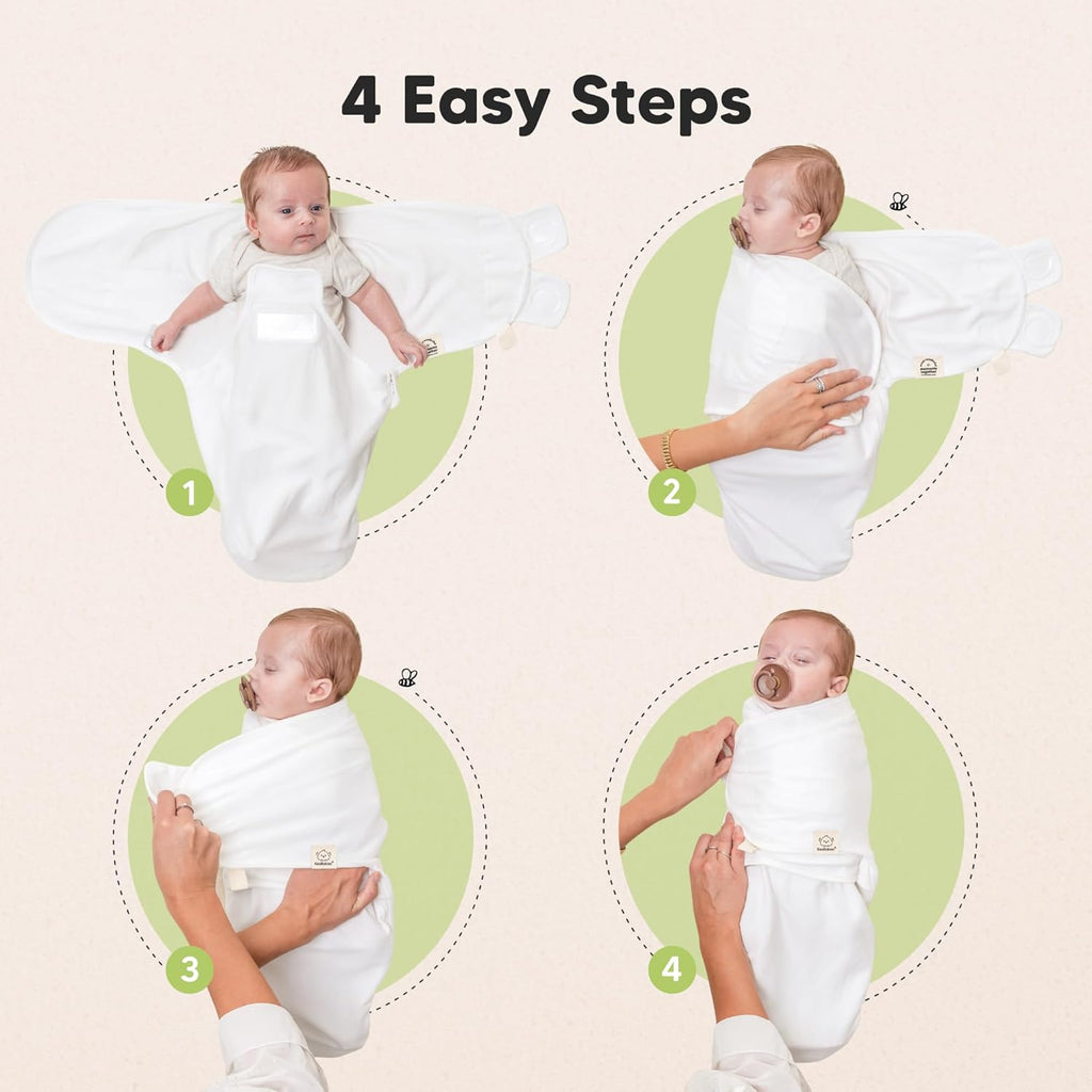 Baby Swaddle Sleep Sacks with Zipper - 3-Pack Swaddles for Newborns 0-3 Months, Infant, Baby Girls, Boys, Soft & Durable Newborn Sleep Sack, Easy Diaper Change Swaddling Blanket (Beach Day)