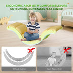 Pikler Triangle Set with Cushion 9 in 1, Climbing Toys for Toddlers Inside, Foldable Wooden Climbing Toys Indoor Jungle Gym Montessori Climbing Set for Toddler 1-3 in Home and Daycare