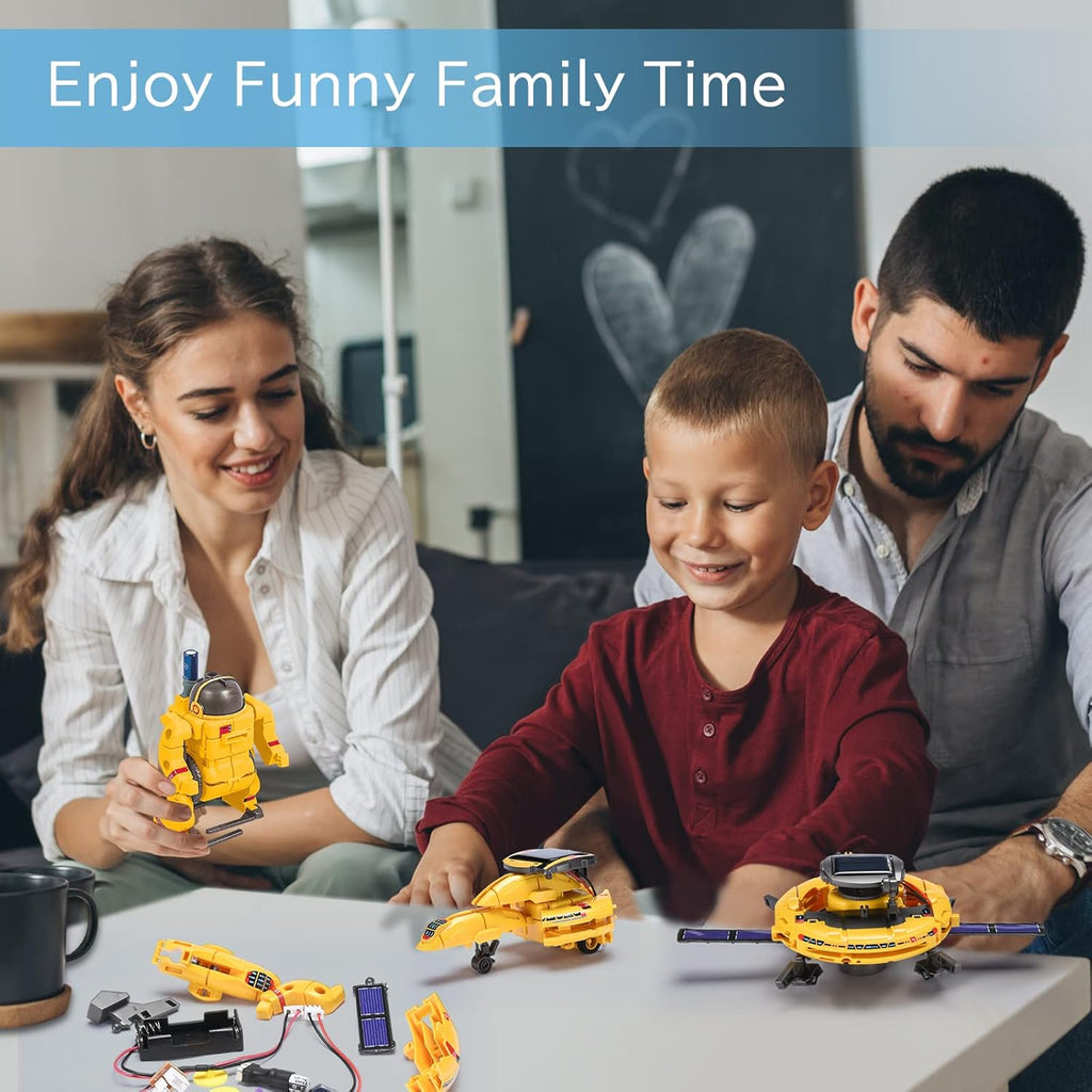 Toys for Boys Age 8-10,STEM Kit Bot Build Your Own Science Gear Robot Kit with Solar Panel & Battery Power, Christmas Birthday Idea Gifts Toy for 9 10 11 12 13 14 Years Old Boy