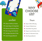 100% Cotton Fitted Crib Sheet – Cosmic Adventure Space Theme, Soft Nursery Bedding for Baby Boy or Girl, Fits Standard Crib Mattress 52x28in