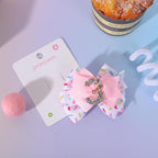 Sprinkle Confetti Hair Bow - First Birthday Pink Party Decoration for Baby Girls, Ice Cream Theme 1st Birthday (3th Girls Hair Bow)
