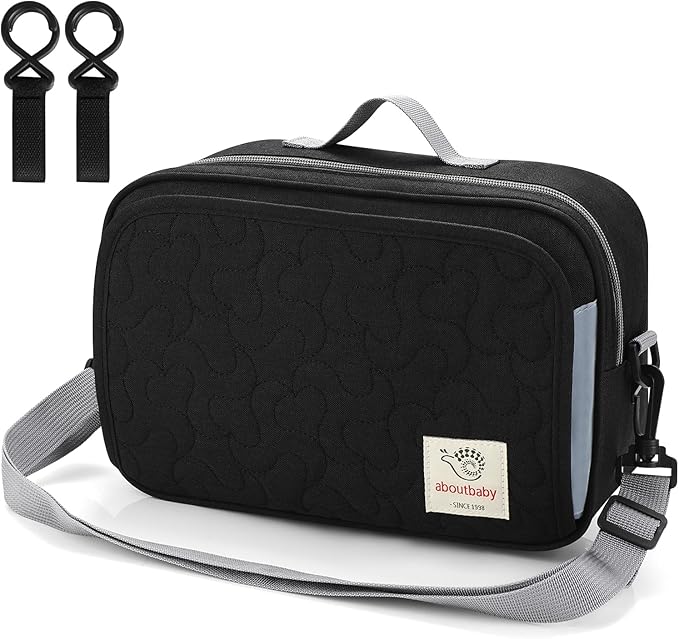 Accmor Stroller Organizer, Universal Stroller Organizer with Insulated Cup Holder Pocket, Dual Purpose Large Capacity Stroller Bag Caddy, Stroller Accessories Fits for Uppababy, Doona, Nuna Strollers