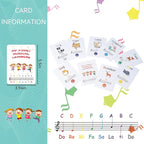 Desk Bells, Rainbow Diatonic Hand Bells for Kids with 17 Songbook & Musical Flash Cards, Toddler Preschool Musical Learning Toys, Boys & Girls Birthday Gift for 3-Year-Old and Over