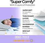 Hygge Sheets® Potty Training Pee Pads for Kids, Toddlers - 100% Waterproof, Non Slip Bed Wetting Pad for Twin Beds - Washable, Reusable Mattress & Sheet Protector - Space