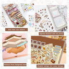 20 Sets DIY 3D Sticker Scenes for Adults Relief Stress, Cute Kawaii 3D House Sticker Therapy for Women Teen Girls Kids Pass The Time, Make Your Own Mini Room Scene Collection Book with Tweezer