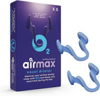AIRMAX Nasal dilators for Sleeping - 76% More Airflow - Anti Snore Device - Breathe Freely Through The Nose - Sinus Relief, Sleep aid and snoring Solution - 2X Small Blue - 6 Month Relief