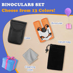 Obuby Real Binoculars for Kids Gifts for 3-12 Years Boys Girls 8x21 High-Resolution Optics Compact Toy Binocular for Bird Watching,Travel, Camping