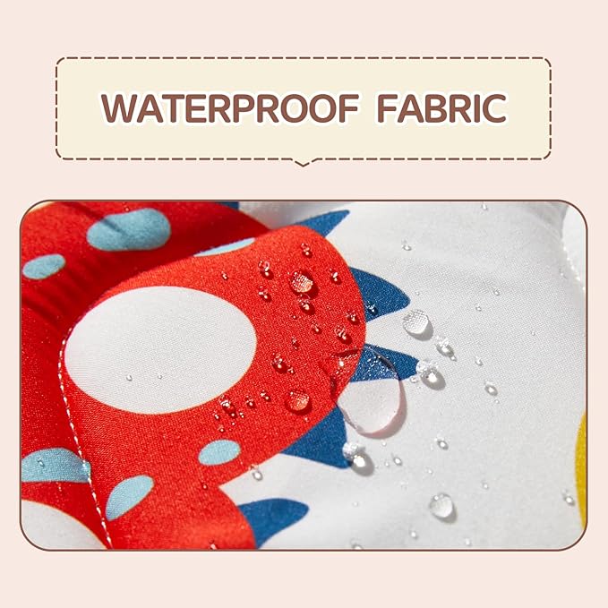 Baby Play Mat - Thicken 50x50 Inch Soft Foam Crawling Mat for Playpen & Floor, Non-Slip Waterproof Playmats for Infants & Toddlers, Portable Foldable & Machine Washable, Dinosaur & Letters