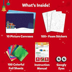 Skillmatics Foil Fun - Holiday Magic, No Mess Art for Kids, Christmas Craft Kits & Supplies, DIY Creative Activity, Travel Toys, Gifts for Boys & Girls Ages 4, 5, 6, 7, 8, 9