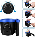 Accmor Stroller Cup Holder with Phone Holder, Bike Cup Holder, Universal Cup Holder for Uppababy Nuna Doona Strollers, 2-in-1 Cup Phone Holder for Stroller, Bike, Wheelchair, Walker, Scooter