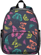 Toddler Backpack for Girls 3-8: Preschool Kindergarten Backpack - Cute Kids Backpacks for Girls-Colorful Butterfly