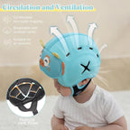 Baby Head Protector Baby Helmet for Crawling and Walking - No Bumps and Soft Safety Peak - Ultra Light and Adjustable Baby Head Protector Suitable for Babies 6-24 Months-Dragon