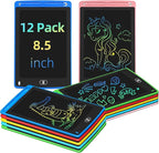 12 Pack LCD Writing Tablet for Kids, 8.5 Inch Colorful Doodle Board Drawing Tablet, Erasable Doodle Pad for Toddlers, Educational Learning Toys Birthday Gifts for Boys Girls Age 3 4 5 6 7 8