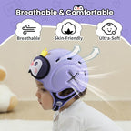 Mambobaby Baby Head Protector Safety Helmet Baby Helmet for Crawling Walking，Extra-Thick Deep Forehead Padding,Ultra-Lightweight, Breathable, Toddler Helmet 6-24 Months-Penguin