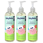 Mr. Bubble Baby Bubble Ultra Gentle Body Wash & Shampoo, Sweet Violet Clouds Scent, 12 oz. Pack of 3