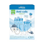 Dr. Brown's Natural Flow Anti-Colic Options+ Special Edition Blue Baby Bottle Gift Set with Soft Sippy Spout Transition Cup, Flexees Teether, Bottle Cleaning Brush and Travel Caps