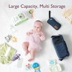 Momcozy Universal Stroller Organizer with Insulated Cup Holder Detachable Phone Bag & Shoulder Strap, Fits for Stroller like Uppababy, Baby Jogger, Britax, BOB, Umbrella and Pet Stroller