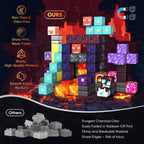 160 PCS Magnetic Blocks Building Toys, 3D Magnetic Building Blocks Set, STEM Educational Sensory Magnet Blocks Construction Set for Kids Ages 3+, Creative Building Toys, Christmas Birthday Gifts