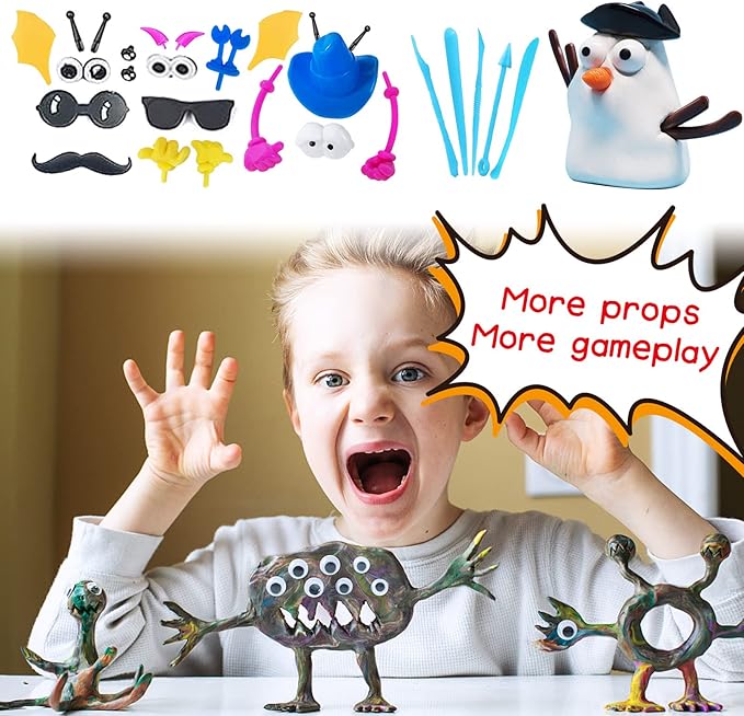 Modeling Clay Kit - 24 Colors Air Dry Clay DIY Molding Clay with Tools, Kids Art Crafts Gift for Boys & Girls Age 3-12 Year Olds