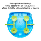 Foldable Bath Seat for Baby 6-18 Months, Non-Slip Chair With Suction Cups for Sitting Up in Bathtub, Wrap-Around Design (Sky Blue)