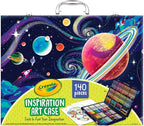 Crayola Inspiration Art Case Coloring Set, 140pc Space Theme – Art Kit for Kids, Crayons, Markers, Pencils, Gift for Boys & Girls, Ages 5, 6, 7, 8 [Amazon Exclusive]