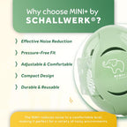 Schallwerk ® Mini+ Baby Ear Muffs – Infant Noise Cancelling Headphones, Toddler Ear Protection, Baby Headphones for Noise