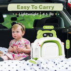 AVIDOR Baby Bathtub,Collapsible Bathtub for Newborn to Toddler,Durable Essential Infant Bath Tub,Portable Travel Baby Tub with Soft Cushion,No-Slip Hanging and Detachable(Green)