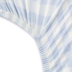 HonestBaby Unisex-Baby Fitted Crib Sheets Set Standard Mattress, 100% Organic Cotton Baby Boys, Girls, Neutral, 1 Pack - Peach Skin Painted Buffalo Check, One Size