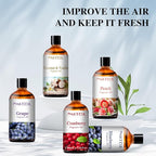 PHATOIL 3.38FL.OZ Grape Fragrance Oils for Aromatherapy, Essential Oils for Diffusers for Home, Perfect for Diffuser, Yoga, Skin Care, DIY Candle and Soap Making - 100ml