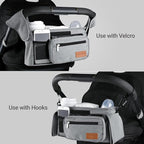 Momcozy Universal Stroller Organizer with Insulated Cup Holder Detachable Phone Bag & Shoulder Strap, Fits for Stroller like Uppababy, Baby Jogger, Britax, BOB, Umbrella and Pet Stroller