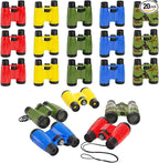 20 Pack Binoculars Toy for Kids, Kids Binoculars with Compass and Neck String, Nature Exploration Toys, Party Favors Learning Gifts for Sightseeing, Camping Adventure, Birdwatching