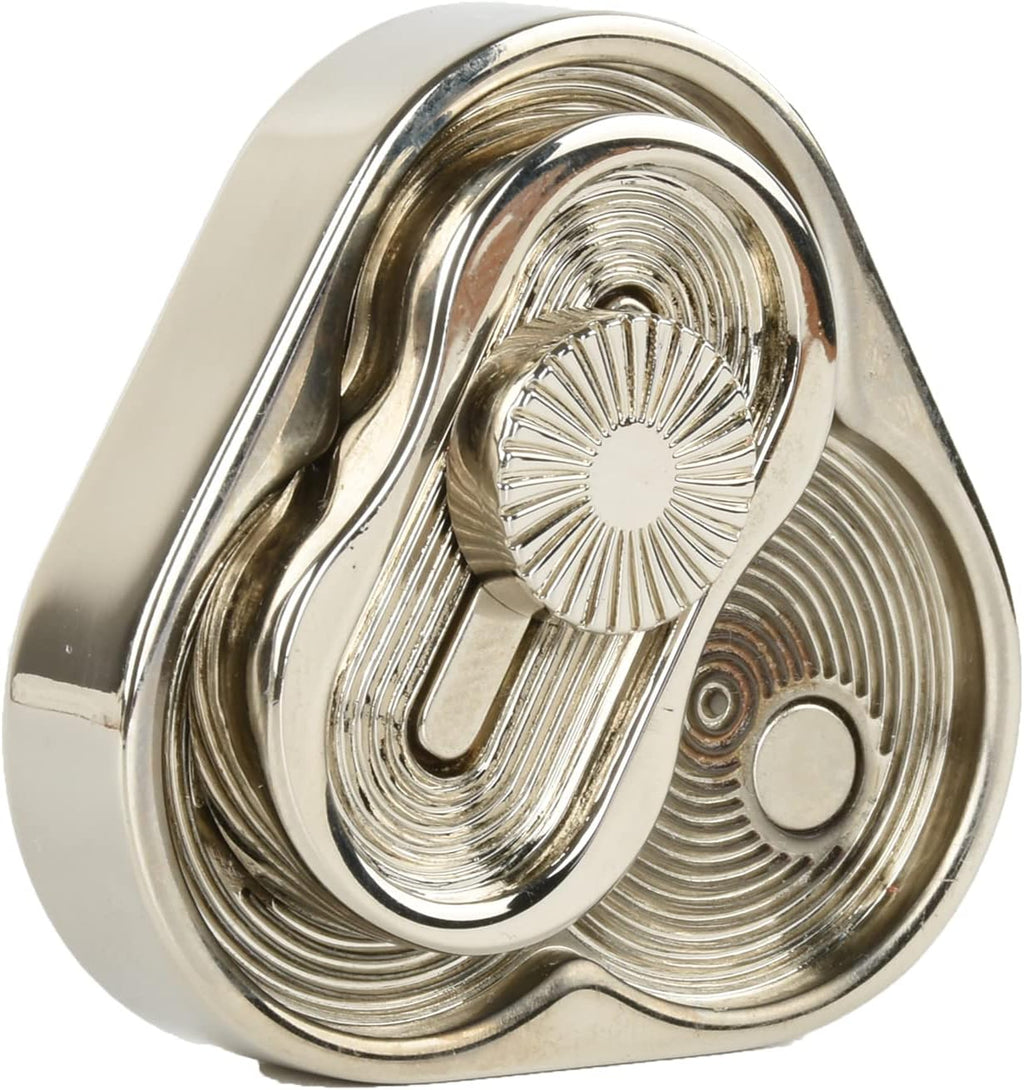 EDC Metal Fidget Slider Toys- Stress Relief EDC Fidget Slider Casual Metal Adult's Hand Toys Office Desk Toys Gifts Stress Toys for Adults(TR-Silver)