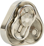 EDC Metal Fidget Slider Toys- Stress Relief EDC Fidget Slider Casual Metal Adult's Hand Toys Office Desk Toys Gifts Stress Toys for Adults(TR-Silver)