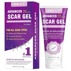 Silicone Scar Gel, Intensive Scar Cream, 2.1oz Keloid Bump Removal for Stretch Marks Removal, Surgical Scars, Cesarean Section, Acne, Injury, Burns, Doctor-tested Scar Improvement (60g)