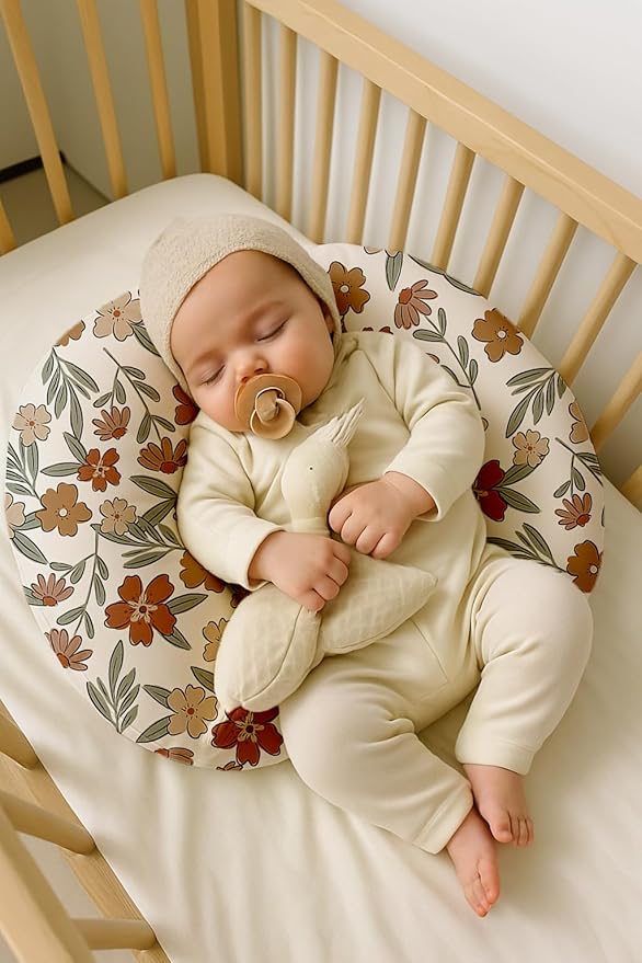 Nursing Pillow Covers 2 Pack, Breastfeeding Pillow Slipcovers Soft and Stretchy, Nursing Covers for Baby Girls Boys Newborn