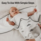 Organic Baby Swaddle Sleep Sacks, 2-Pack Swaddles for Newborns Baby Essentials, Infant 0-3 Months, 100% Cotton Soft & Snug Adjustable Wrap Nursery Swaddling Blankets Improves Sleep